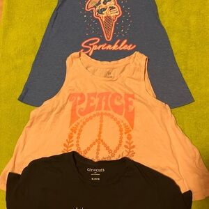 Lot of 3 shirts, Wonder Nation, Crew Cuts, Gap